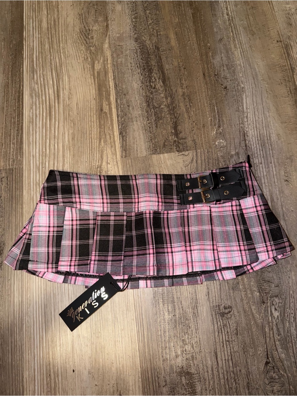 Generation Kiss Women’s Princess Plaid Pleated Micro Skirt-XXS